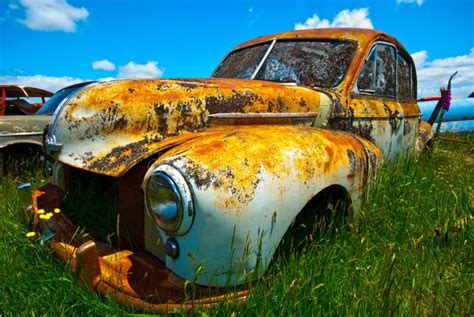 Old Rusty Car Stock Image Image Of Chrome Nostalgia 14212283