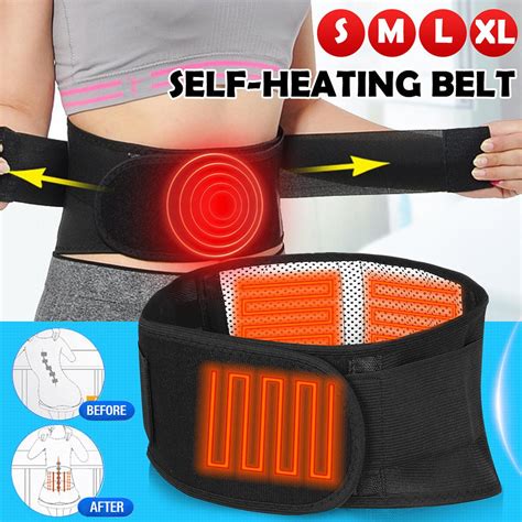 Adjustable Waist Tourmaline Self Heating Magnetic Therapy Back Support