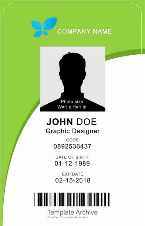 A student credit card is a great first step in establishing a good credit history. Id Card Template Free Download Fresh Id Card Template in ...