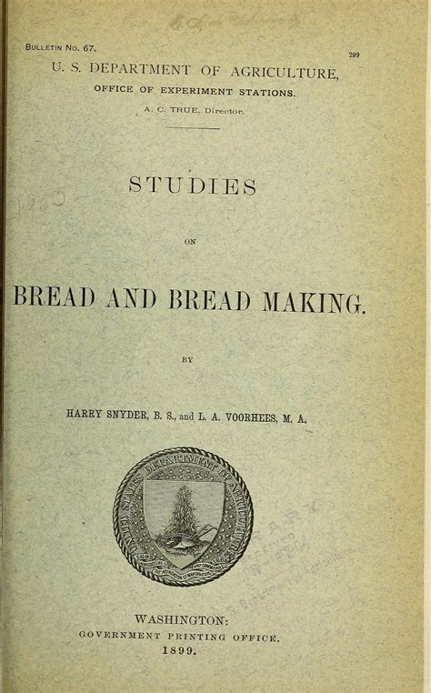 Studies On Bread And Bread Making Snyder Harry Free Download