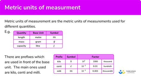 What Are 5 Examples Of Metric Measurements Fabalabse