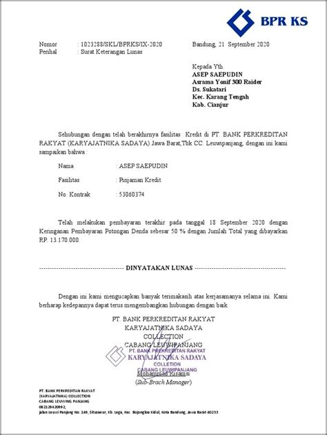 Contoh Surat Pernyataan Lunas Piutang Surat Permohonan Desain Contoh Surat Xkn Meej G