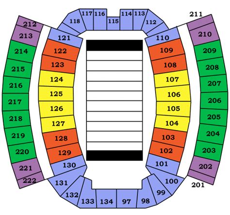 Seat Number Boone Pickens Stadium Seating Chart