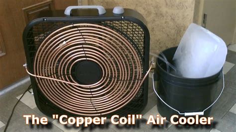 Homemade Ac The Copper Coil Air Cooler Simple Box Fan