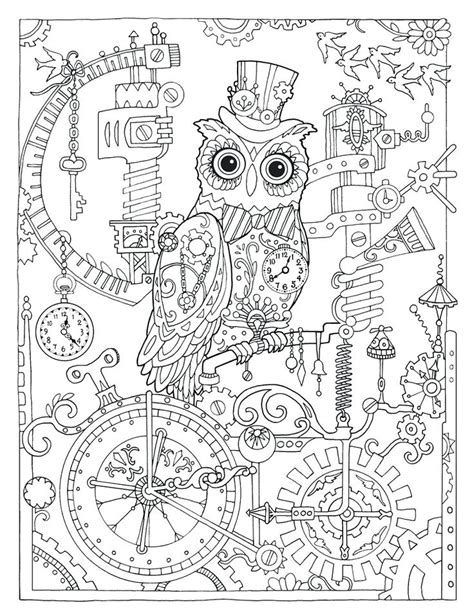 Steampunk Coloring Pages For Adults Steampunk Coloring Pages Disney