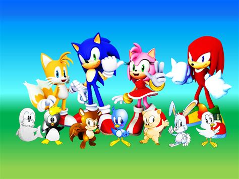 Sonic, Tails, Amy, Knuckles and Flickies Animals by 9029561 on DeviantArt