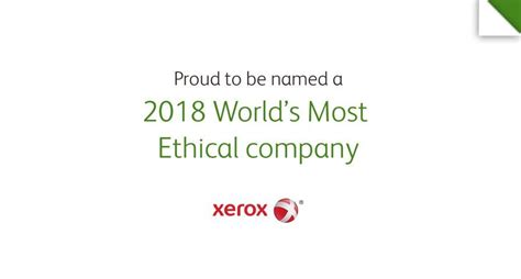 Xerox Named As One Of World’s Most Ethical Companies For 12th Consecutive Year Xerox Uk Newsroom