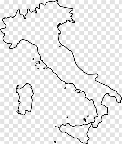 Regions Of Italy Blank Map Vector Mapa Polityczna Transparent Png
