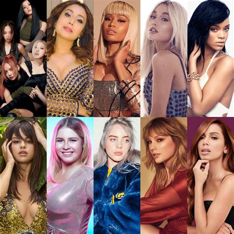 Female Artists Charts On Twitter Female Artists With The Most Videos
