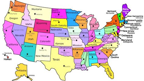 Printable Us Map With States And Capitals Labeled Save Us Map With