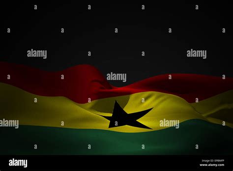 Ghana Flag Waving Stock Photo Alamy