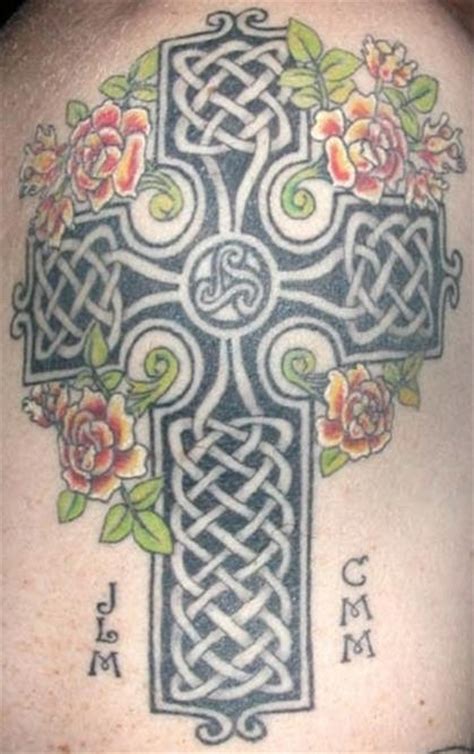 Celtic Cross With Trinity Symbol Tattoo Tattooimagesbiz