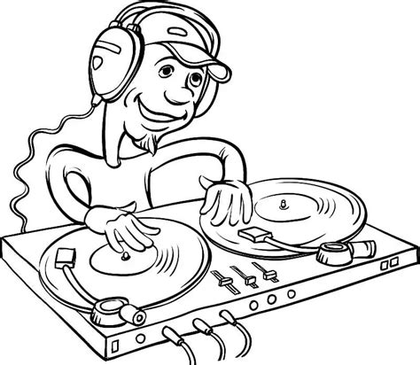 Dj Boy Coloring Page Free Printable Coloring Pages For Kids