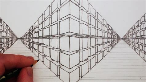How To Draw A 3d Cube In Two Point Perspective