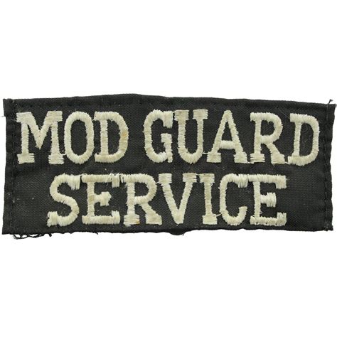 Ministry Of Defence Mod Guard Service Cloth Shoulder Title Uniform