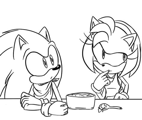 Sonic The Hedgehog Amy Rose Coloring Pages