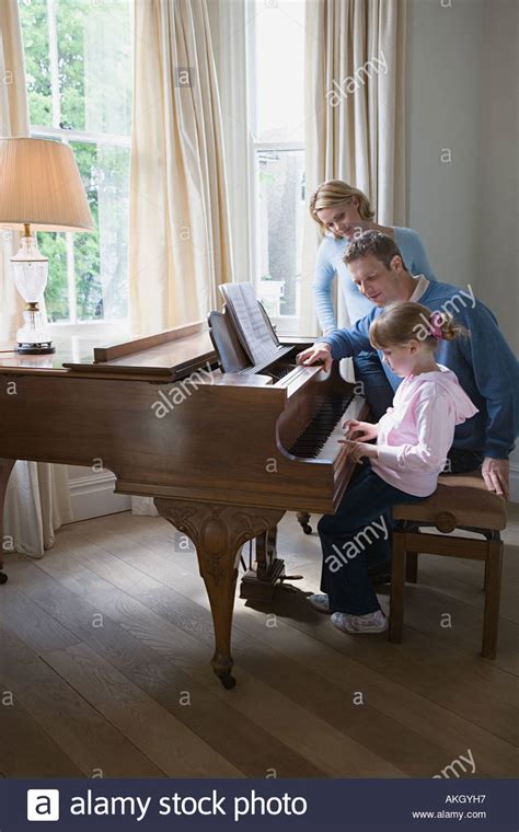 Daughter Playing Piano Hi Res Stock Photography And Images Alamy