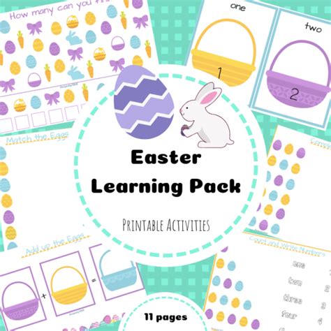 Easter Activities Printable Pack Teach Me Mommy
