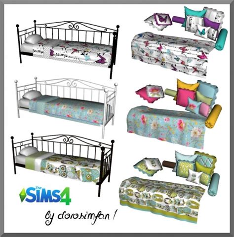 Single Bed With Pillows By Dorosimfan1 At Sims Marktplatz Sims 4 Updates