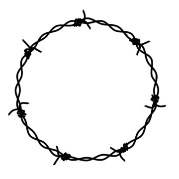 Barbed Wire Circle Png Clipart
