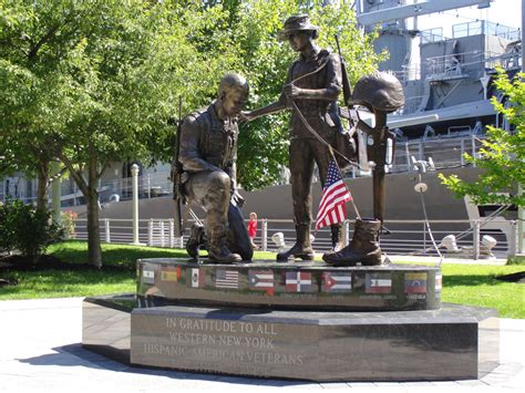 Whats New Buffalo — Hispanic Veterans War Memorial A New Monument At