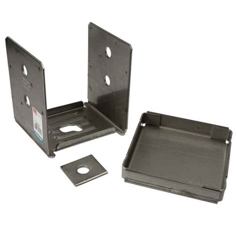 You'll never have to worry about rotting, erosion, wood decay, or damage our plain aluminum 4x4 post cap comes in one size: Simpson ABU66SS 6x6 Stainless Steel Adjustable Post Base