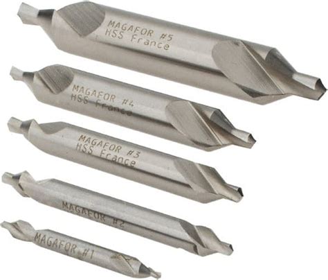 Magafor 5 Pc Hss Drills And Countersink Set Plain Type 82 300 5