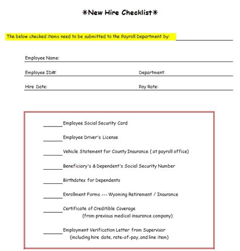 New Employee Orientation Checklist Template Excel And Word Excel Tmp