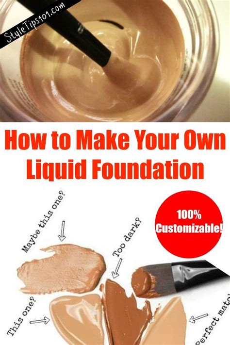 How To Make Your Own Foundation Homemade Makeup Homemade Beauty Diy