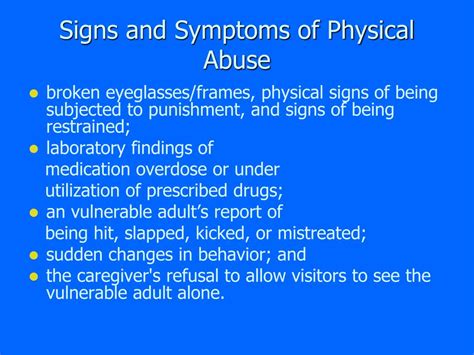 Physical Abuse Signs