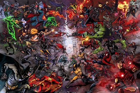 77 Dc Vs Marvel Wallpaper