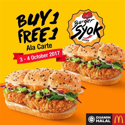 Hampir bisa dipastikan kebanyakan orang telah akrab dengan restoran yang memiliki ikon badut tersebut. McD Malaysia BURGER SYOK Buy One Get One Free!