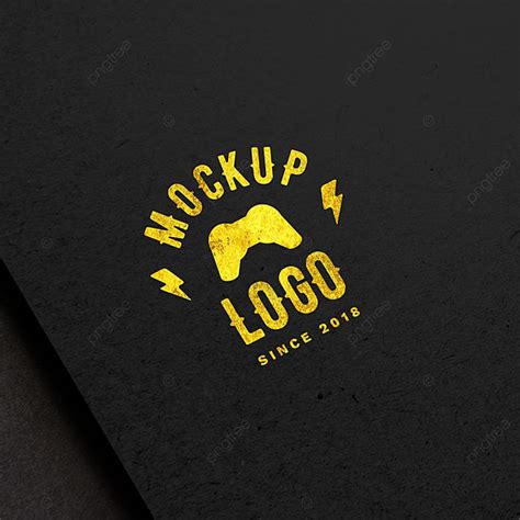 Download Luxury Logo Mockup On Black Surface Template for Free Download on Pngtree