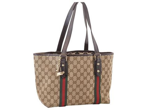 Gucci Sherry Line Gg Tote Bag Brown Cloth Ref128459 Joli Closet