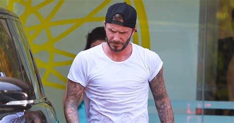 David Beckhams Shirt Turns See Through From Sweat David Beckham Just Jared Celebrity News