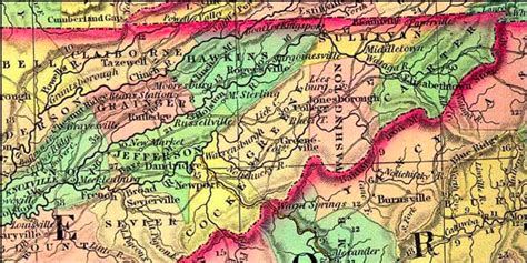 Frequent Traveler Ancestry Early Maps Of East Tennessee