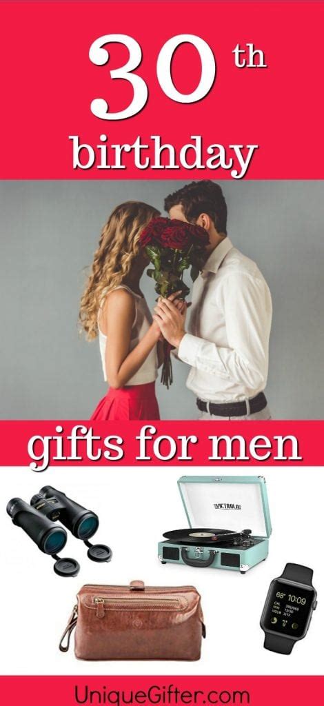 No longer in his 20's he has to officially 'man up', get sensible and look to making a future for him and his (gulp!) family. 20 Gift Ideas for Your Husband's 30th Birthday - Unique Gifter