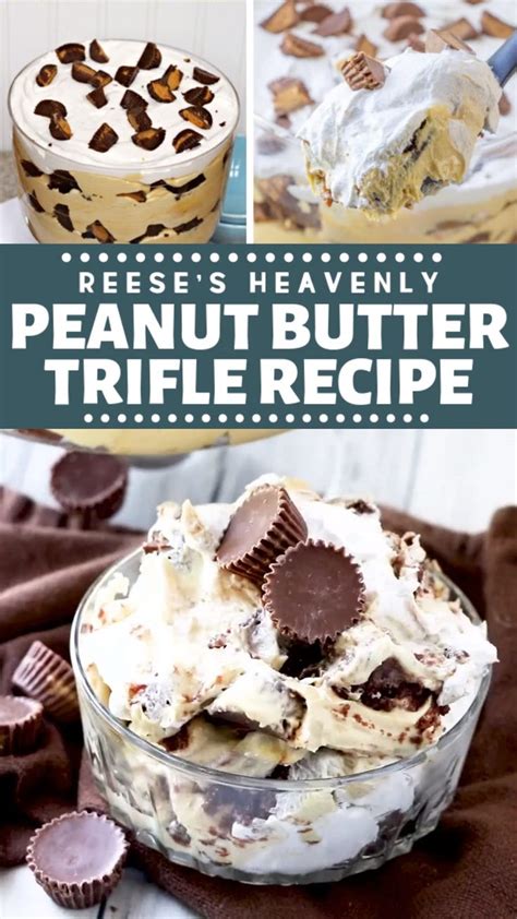 Reeses Heavenly Peanut Butter Trifle Recipe Video Trifle Bowl