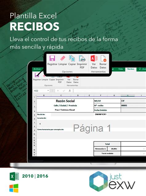 Plantilla De Recibos En Excel Para 2022 Gratis Just Exw