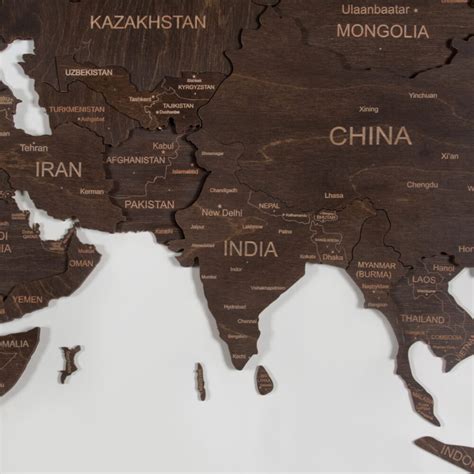 3d Wooden World Map For Wall In India Wooden Art Studio