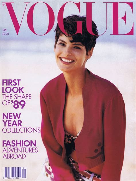 Linda Evangelista By Peter Lindbergh Vogue UK January 1989 Linda