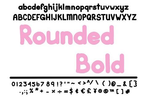 Font Rounded Bold Round Block Letter