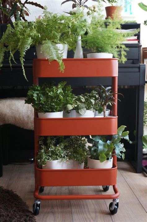 Bar carts & serving carts product? Unexpected use of an IKEA bar cart - gardening in 2020 ...