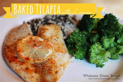 A delicious collection of free diabetic recipes and cooking tips to help you lower blood sugar and a1c and manage diabetes or diabetic slow cooker recipe: Wholesome Dinner Tonight: Baked Tilapia with Lemon {Gluten ...