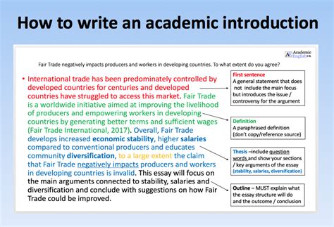 How To Write An Academic Introduction Academic English Uk