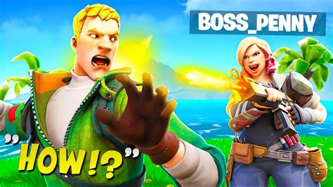 I Pretended To Be New Boss Penny In Fortnite Youtube