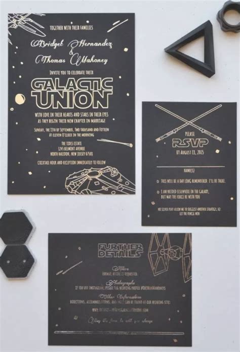 Star Wars Wedding Invitation Alexander Jones