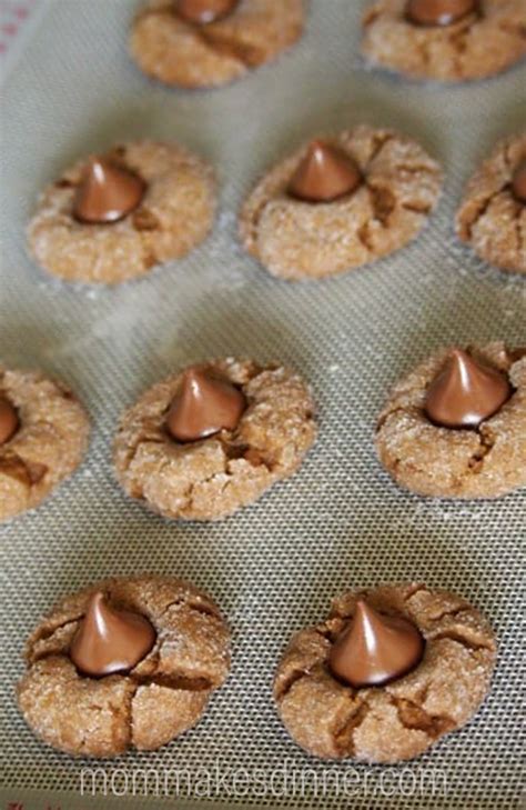 As a home baker, sometimes it's nice to have quick and easy. Hershey Kiss Gingerbread Cookies - White Chocolate Topped ...