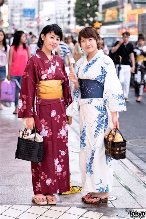 Japanese Yukata Pictures In Harajuku At Jingu Gaien Fireworks Festival