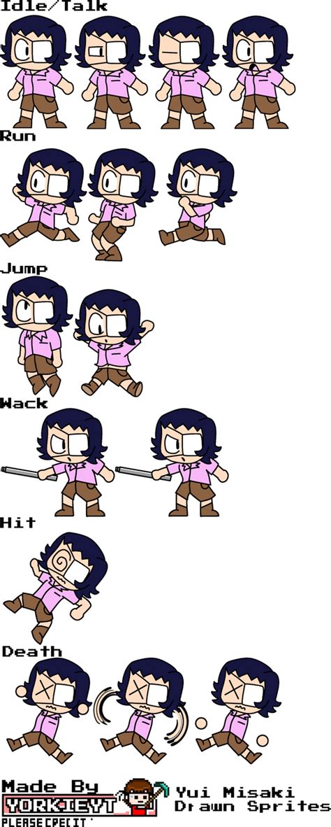 Nothing Comic Yui Misaki Sprites By Therealyorkieyt On Deviantart